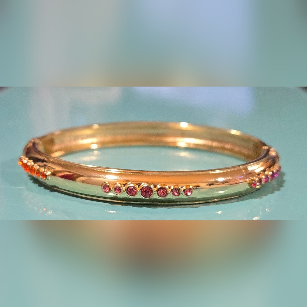 Nordstrom Sequin‎ NYC Tapered Sparkling Crystals Bangle NWOT